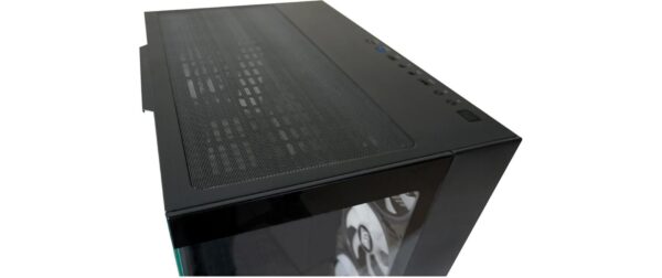 Lc-Power Midi Tower LC-809B-ON Schwarz, 1x 2,5 + 3x 3,5 intern