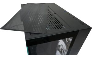 Lc-Power Midi Tower LC-809B-ON Schwarz, 1x 2,5 + 3x 3,5 intern