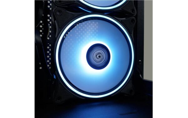 Lc-Power Midi Tower LC-809B-ON Schwarz, 1x 2,5 + 3x 3,5 intern