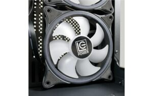 Lc-Power Midi Tower LC-809B-ON Schwarz, 1x 2,5 + 3x 3,5 intern
