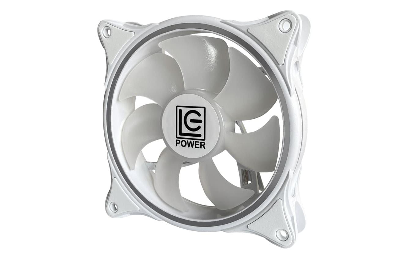 1812212_1 - Mediatech Gehäuselüfter LC-Power LC-CF-120-ARGB-W 120x120x25mm, 12V, max. 13.8 dBA