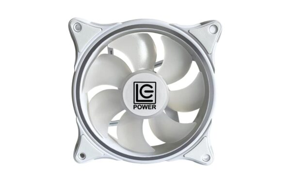 1812212_3 - Mediatech Gehäuselüfter LC-Power LC-CF-120-ARGB-W 120x120x25mm, 12V, max. 13.8 dBA
