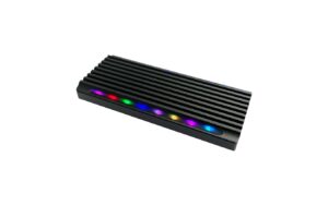 LC-Power ext. M.2 Gehäuse LC-M2-C-NVME-4 Schwarz, USB Type-C, für M.2 SSD, NVME