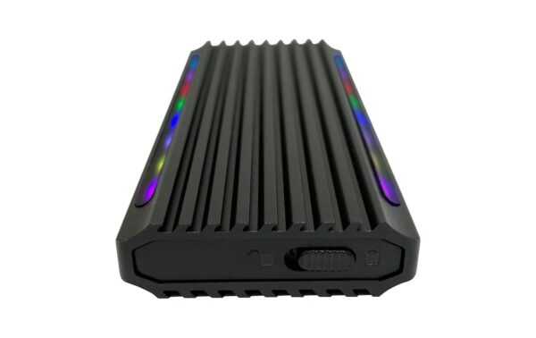 LC-Power ext. M.2 Gehäuse LC-M2-C-NVME-4 Schwarz, USB Type-C, für M.2 SSD, NVME
