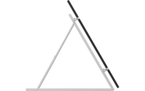 EcoFlow 28 Kipphalterung für 100W für Starres Solarpanel Silber