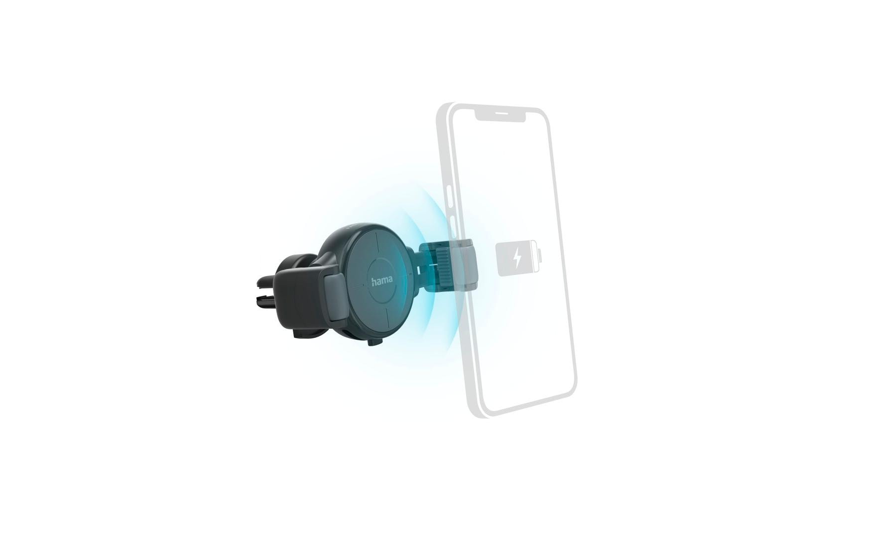 1816835 - Mediatech Hama Kfz Ladegerät FC10 Flex-Set Anthrazit 10W, QI kaufen Schweiz | Mediatech.ch