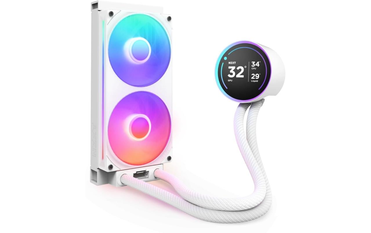 1817017_1 - Mediatech Wasserkühler NZXT Kraken Elite 240 RGB V2 Weiss, AMD und Intel S.