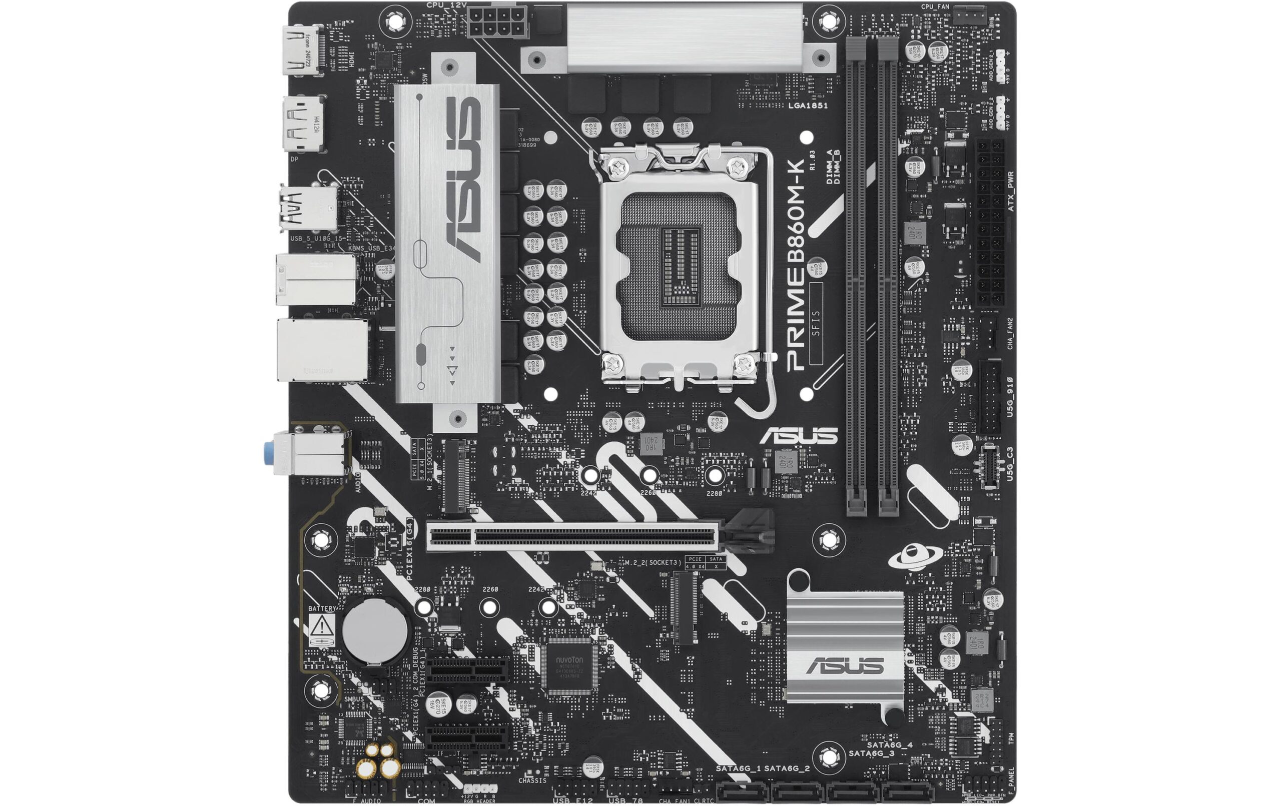 1819763 - Mediatech ASUS PRIME B860M-K, mATX LGA1851, 2x DDR5, PCI-E 5.0, HDMI, DP kaufen Schweiz | Mediatech.ch