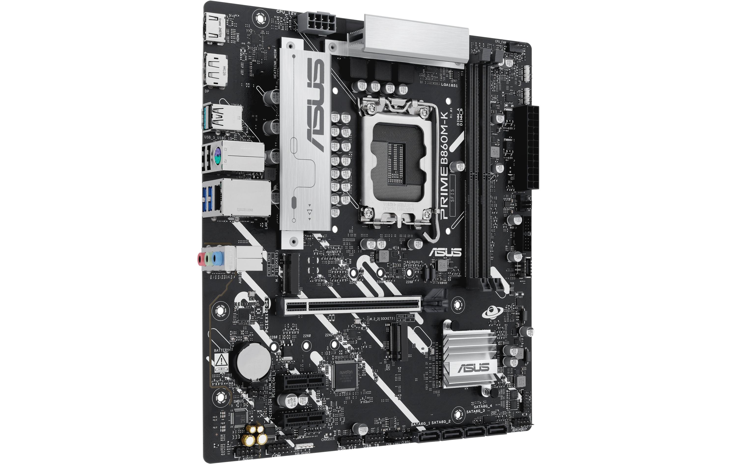 1819763_1 - Mediatech ASUS PRIME B860M-K, mATX LGA1851, 2x DDR5, PCI-E 5.0, HDMI, DP