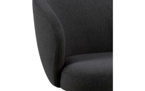 1820800_3 - Mediatech AC Design Esszimmerstuhl Darlene 1 Stück Stahl/Textil, Anthrazit