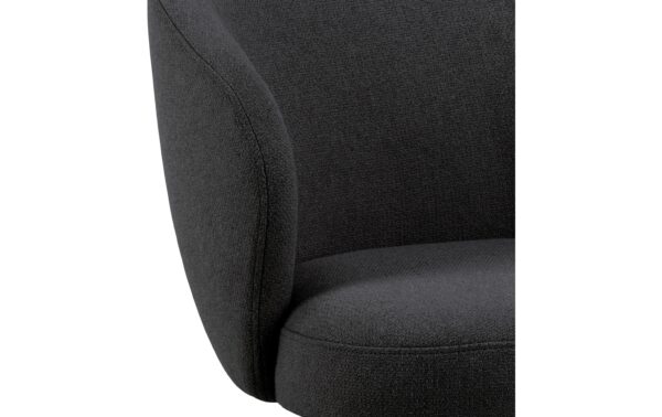 1820800_3 - Mediatech AC Design Esszimmerstuhl Darlene 1 Stück Stahl/Textil, Anthrazit