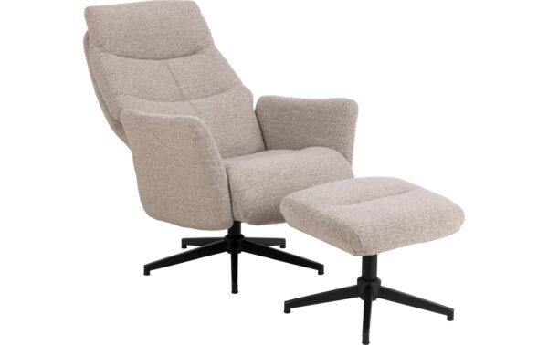 1820806_3 - Mediatech AC Design Sessel London Stahl/Textil, Beige