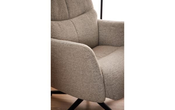 1820806_7 - Mediatech AC Design Sessel London Stahl/Textil, Beige