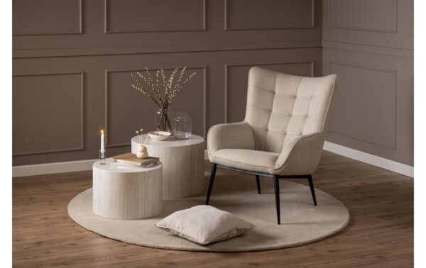 AC Design Sessel Redding Stahl/Textil, Beige