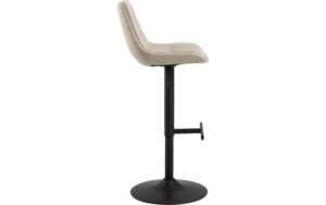 AC Design Barstuhl Adisa 2 Stück Stahl/Textil, 2 Stück, Beige