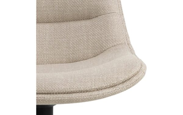 AC Design Barstuhl Adisa 2 Stück Stahl/Textil, 2 Stück, Beige