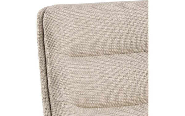 AC Design Barstuhl Adisa 2 Stück Stahl/Textil, 2 Stück, Beige