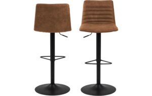 AC Design Barstuhl Kimmy 2 Stück Stahl/Polyurethane, 2 Stück, Camel