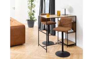 AC Design Barstuhl Kimmy 2 Stück Stahl/Polyurethane, 2 Stück, Camel