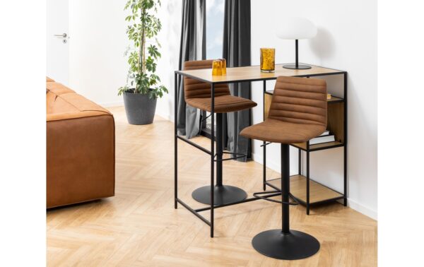 AC Design Barstuhl Kimmy 2 Stück Stahl/Polyurethane, 2 Stück, Camel