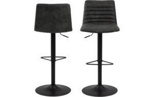 AC Design Barstuhl Kimmy 2 Stück Stahl/Polyurethane, 2 Stück, Anthrazit