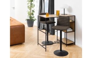 AC Design Barstuhl Kimmy 2 Stück Stahl/Polyurethane, 2 Stück, Anthrazit