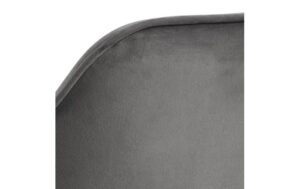 AC Design Esszimmerstuhl Brooke VIC 2 Stück Stahl/Textil, Dark Grey