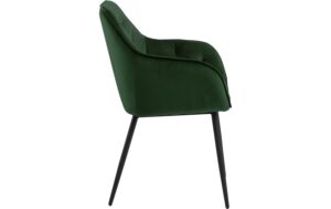 1820825_2 - Mediatech AC Design Esszimmerstuhl Brooke VIC 2 Stück Stahl/Textil, Forest Green