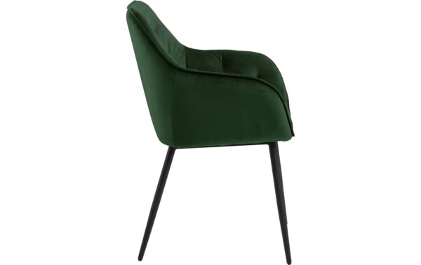 1820825_2 - Mediatech AC Design Esszimmerstuhl Brooke VIC 2 Stück Stahl/Textil, Forest Green