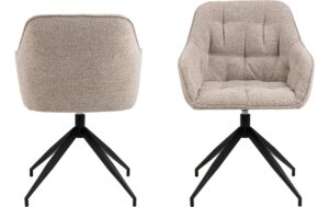 AC Design Esszimmerst. Brooke Monza2 1 Stk. Stahl/Textil, Beige