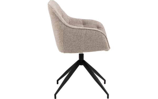 AC Design Esszimmerst. Brooke Monza2 1 Stk. Stahl/Textil, Beige
