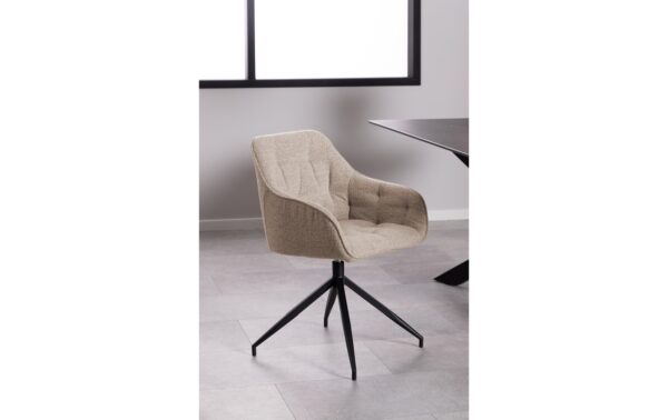 AC Design Esszimmerst. Brooke Monza2 1 Stk. Stahl/Textil, Beige