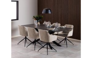 AC Design Esszimmerst. Brooke Monza2 1 Stk. Stahl/Textil, Beige