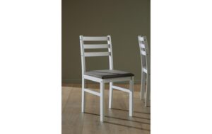 AC Design Esstisch-Set Alicante Inkl. 4 Stühlen, Weiss