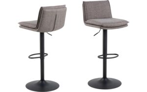 1820840 - Mediatech AC Design Barstuhl Flynn 2 Stück Stahl/Polyurethan, Light Grey/Brown kaufen Schweiz | Mediatech.ch