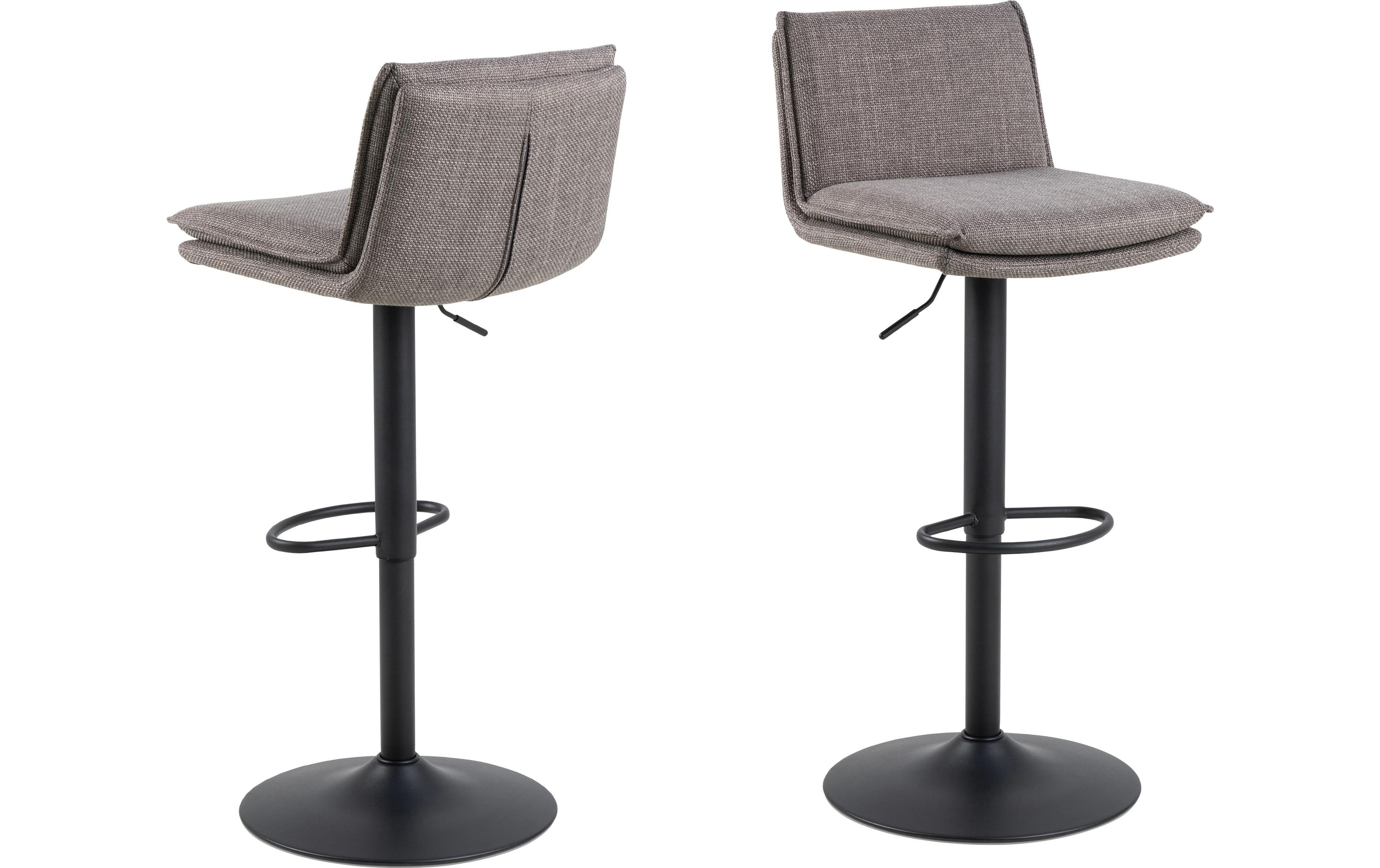 1820840 - Mediatech AC Design Barstuhl Flynn 2 Stück Stahl/Polyurethan, Light Grey/Brown kaufen Schweiz | Mediatech.ch