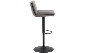 1820840_2 - Mediatech AC Design Barstuhl Flynn 2 Stück Stahl/Polyurethan, Light Grey/Brown