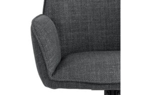 1820847_5 - Mediatech AC Design Esszimmerstuhl Glenda 2 Stück Stahl/Polyurethan, Dark Grey