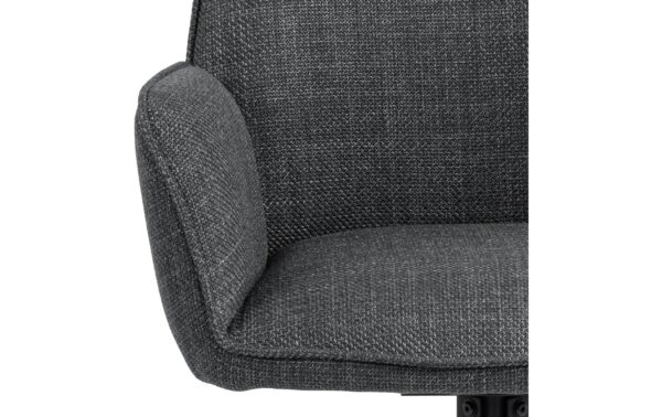 1820847_5 - Mediatech AC Design Esszimmerstuhl Glenda 2 Stück Stahl/Polyurethan, Dark Grey