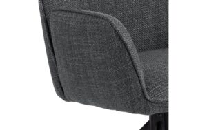 1820847_6 - Mediatech AC Design Esszimmerstuhl Glenda 2 Stück Stahl/Polyurethan, Dark Grey