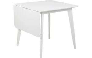 AC Design Esstisch Roxby mit Verlängerung Furnier, Gummibaumholz, 80/120x80x76 cm