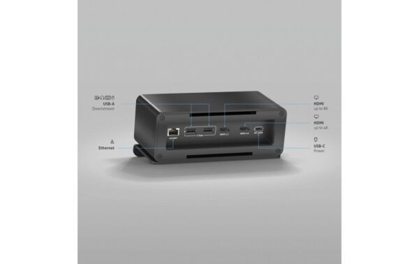mediahub2 Dock schwarz M2-ENC07-9940 2x USB-C bis 100W, Ethernet, 2xHDMI, 2x USB
