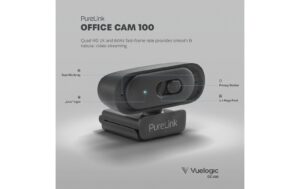 Vuelogic Webcam PL VL-OC100 2K HD, 75°, Dual Mic, 4Fach Zoom, Autofokus
