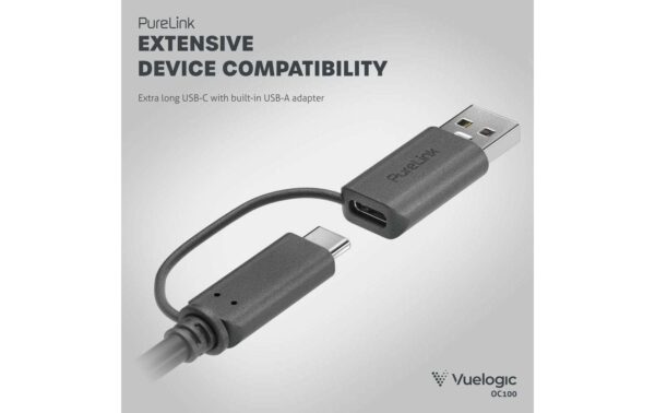 Vuelogic Webcam PL VL-OC100 2K HD, 75°, Dual Mic, 4Fach Zoom, Autofokus