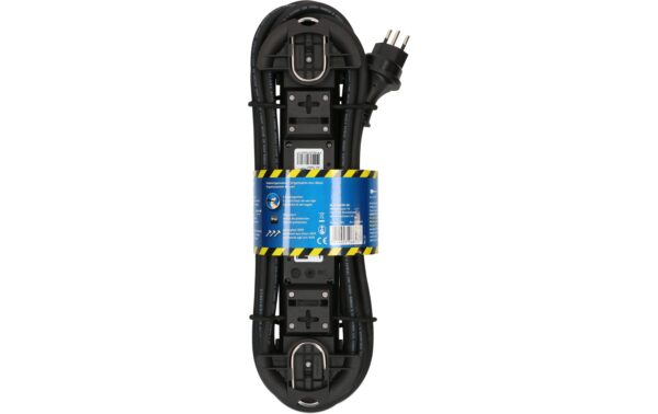 Steckdosenleiste Construct Line SZ/BL 4x Typ 13 IP55 schwarz/blau 5m /