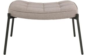 1827503_2 - Mediatech House Nordic Hocker Glasgow, Steinfarben Polyester, Kiefernholz, Stahl