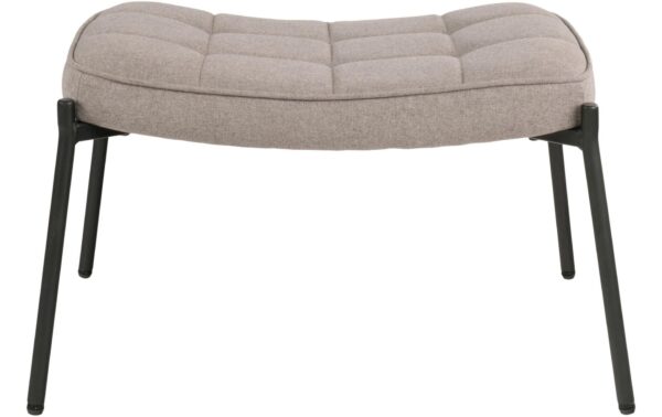 1827503_2 - Mediatech House Nordic Hocker Glasgow, Steinfarben Polyester, Kiefernholz, Stahl