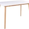 1827509 - Mediatech House Nordic Tisch Vojens, Weiss-Nature MDF, Gummiholz, 120x70x75 cm (LxTxH)