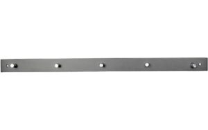House Nordic Garderobeleiste Padova Schwarz, 70x5x2 cm (LxBxT), Kiefernholz