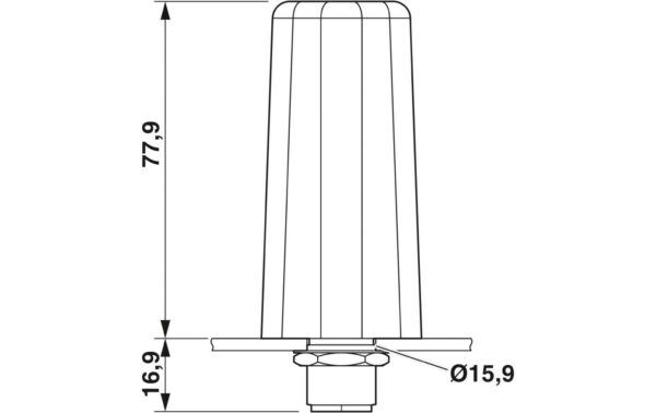 1828841_2 - Mediatech Phoenix Contact TC ANT MOBILE 2-4 dBi, Outdoor, Rundstrahl, IP67